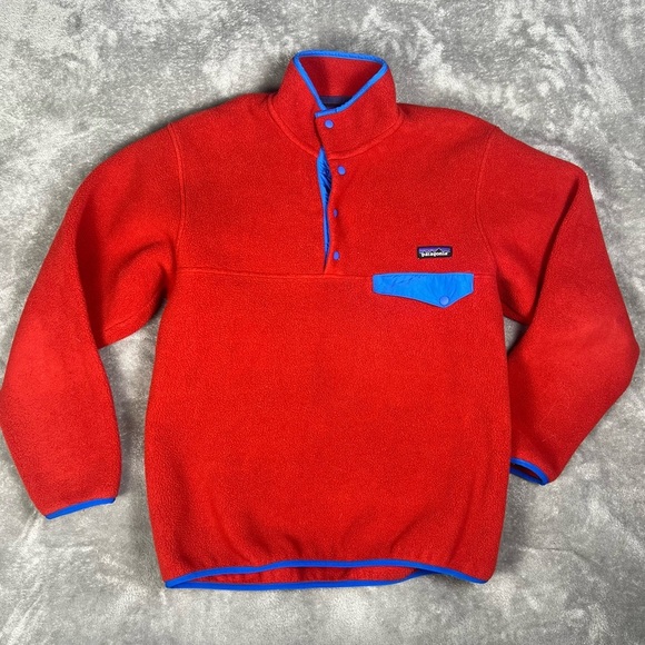 Patagonia Fleece Mens Small Synchilla Snap-T Vintage Y2K 90s Pullover Rare USA - Picture 2 of 8